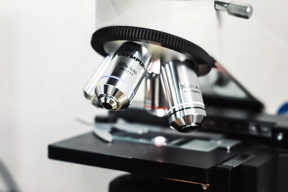 Detail Science Lab Microscope Close Up Objective Lens Number 6
