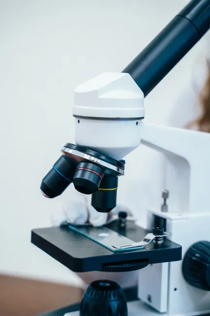 Detail Science Lab Microscope Close Up Objective Lens Number 9