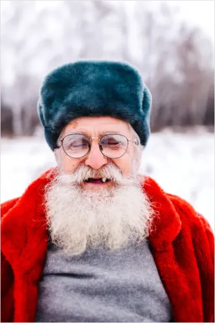Detail Senior Man Portrait Smiling Outdoors Number 10