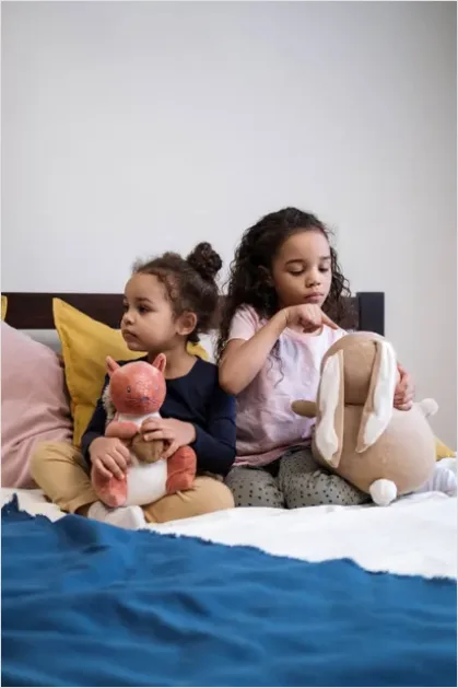 Siblings Playing Together At Home 996a