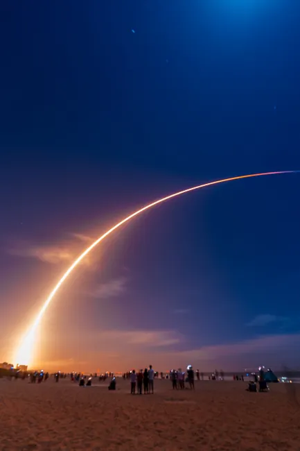 Detail Space Rocket Launch Plume Dramatic Sky Number 11