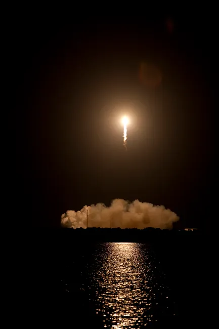 Detail Space Rocket Launch Plume Dramatic Sky Number 12