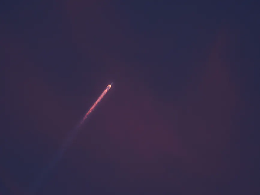 Detail Space Rocket Launch Plume Dramatic Sky Number 13