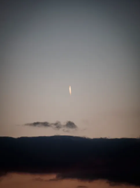 Detail Space Rocket Launch Plume Dramatic Sky Number 7