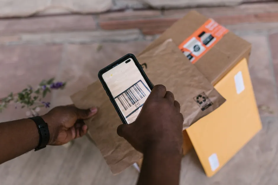 Detail Supply Chain Tracking Qr Code Scan Close Up Number 14