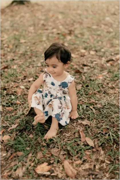 Detail Toddler Smiling Portrait Outdoors Number 3