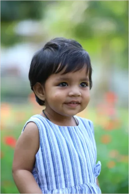 Detail Toddler Smiling Portrait Outdoors Number 6