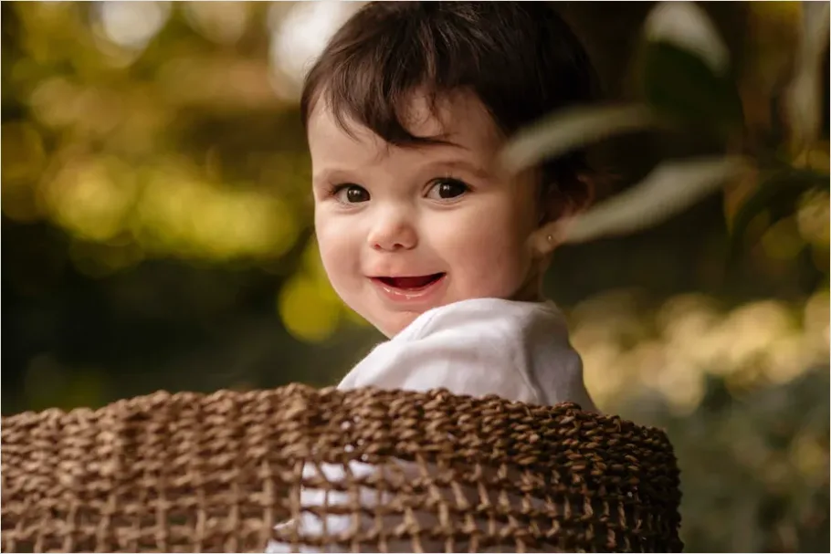 Detail Toddler Smiling Portrait Outdoors Number 7