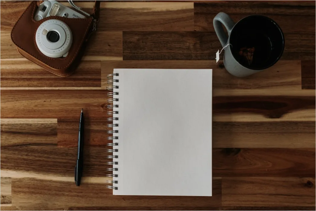 Detail Travel Journal Notebook Coffee Flat Lay Number 15