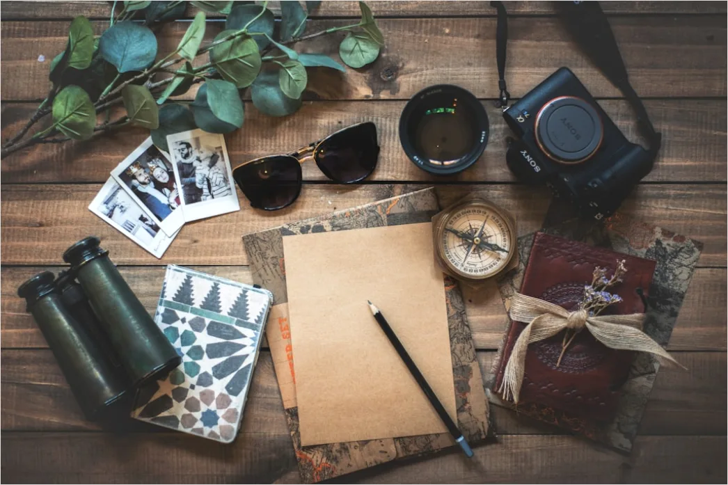 Detail Travel Journal Notebook Coffee Flat Lay Number 5