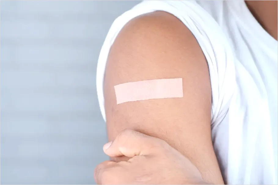 Detail Vaccination Shot Arm Close Up Number 2