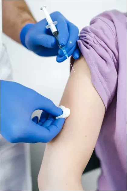 Detail Vaccination Shot Arm Close Up Number 4