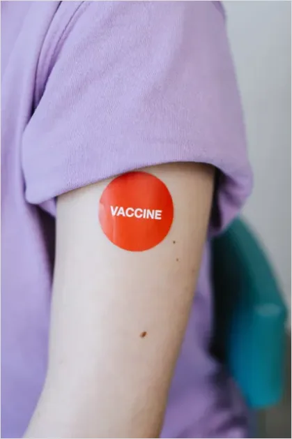 Detail Vaccination Shot Arm Close Up Number 6