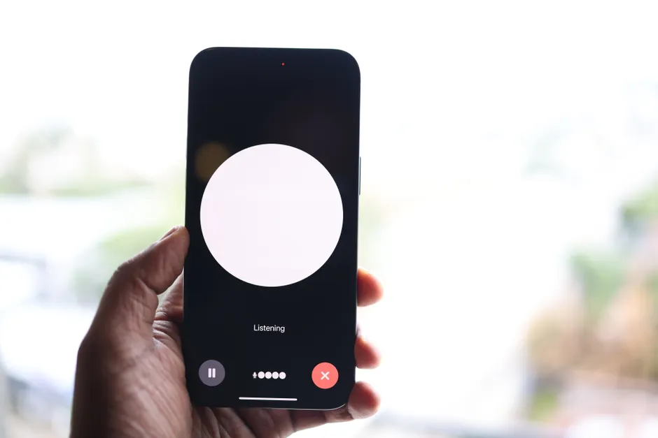 Detail Voice Assistant Waveform On Screen Interface Number 3
