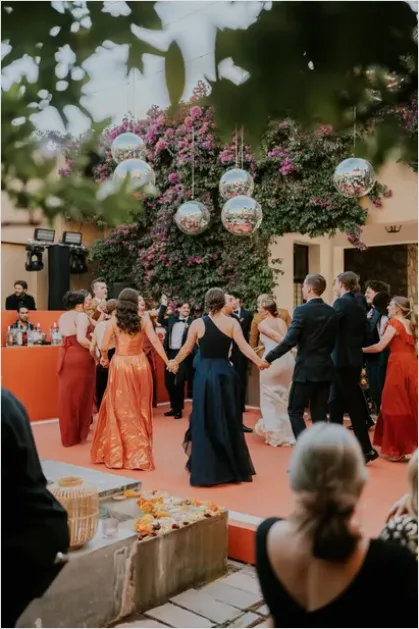Detail Wedding Guests Dancing Reception Floor Number 5