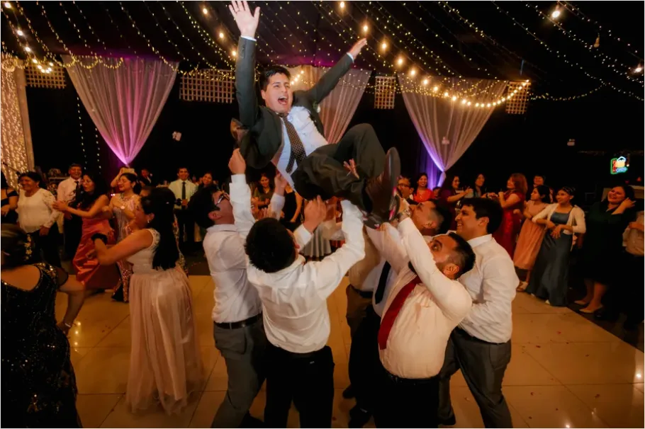 Detail Wedding Guests Dancing Reception Floor Number 7