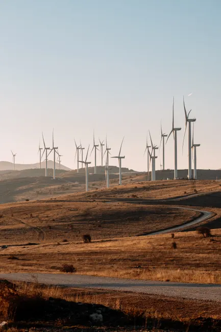 Detail Wind Turbine Farm Sunset Renewable Energy Number 14