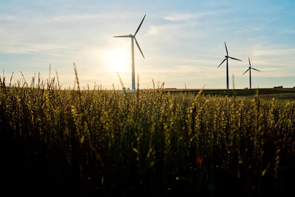 Detail Wind Turbine Farm Sunset Renewable Energy Number 15