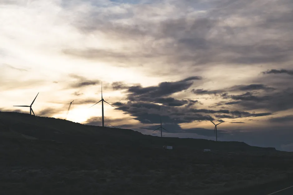 Detail Wind Turbine Farm Sunset Renewable Energy Number 7