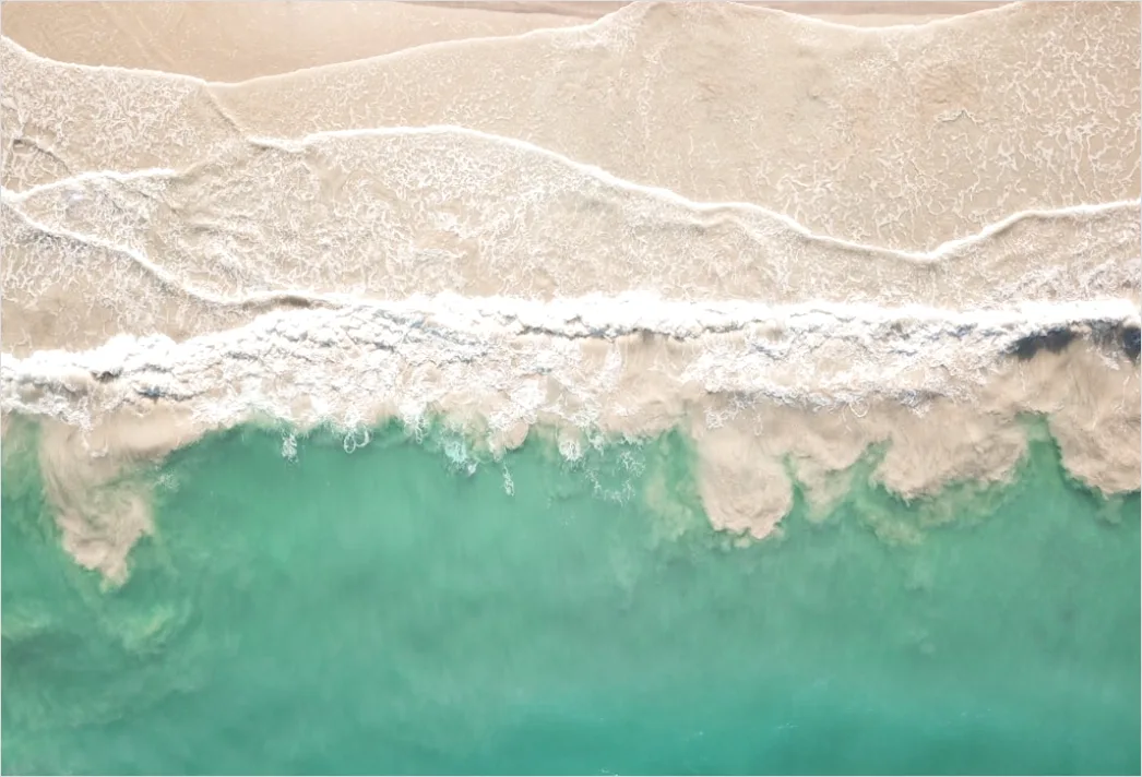 Detail Aerial Coastline Waves Number 13