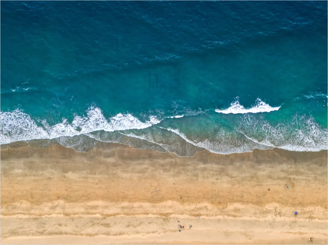 Detail Aerial Coastline Waves Number 15