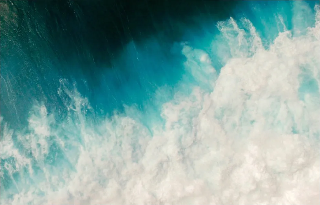 Detail Aerial Ocean Waves Pattern Number 19