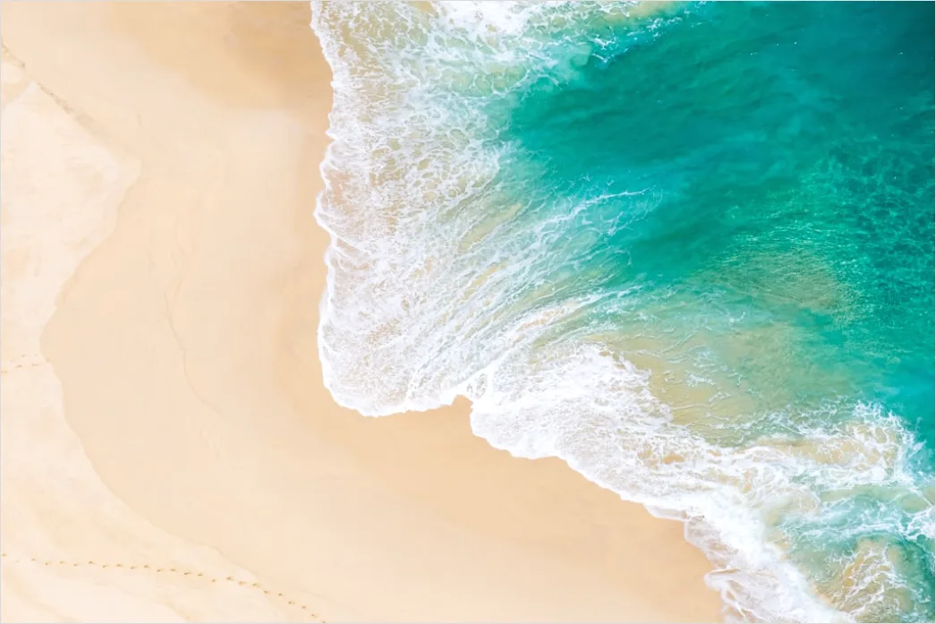 Detail Aerial Ocean Waves Pattern Number 4