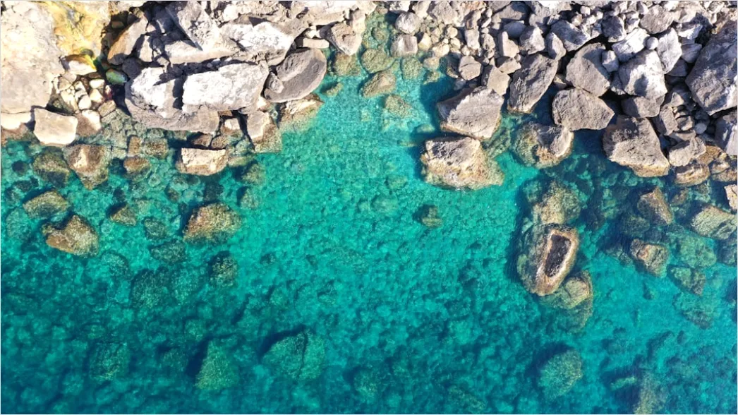 Detail Aerial Rocky Coast Number 17