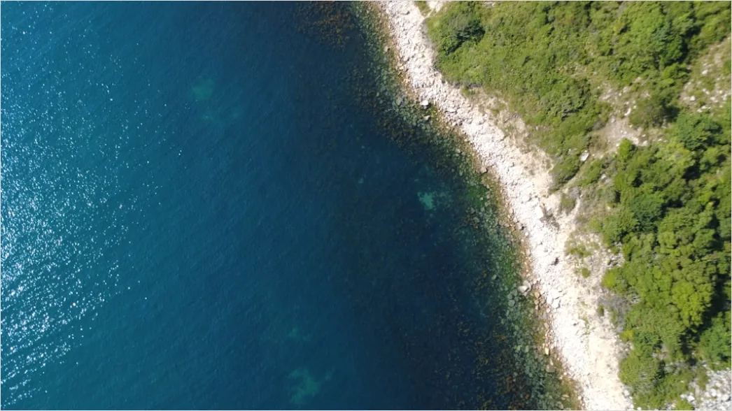 Detail Aerial Rocky Coast Number 19