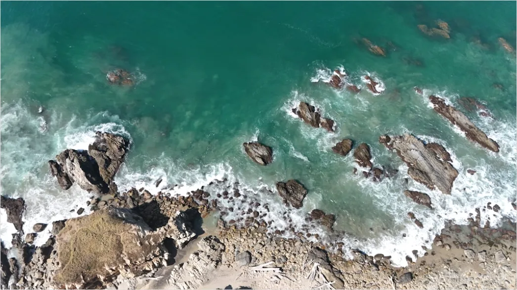 Detail Aerial Rocky Coast Number 20