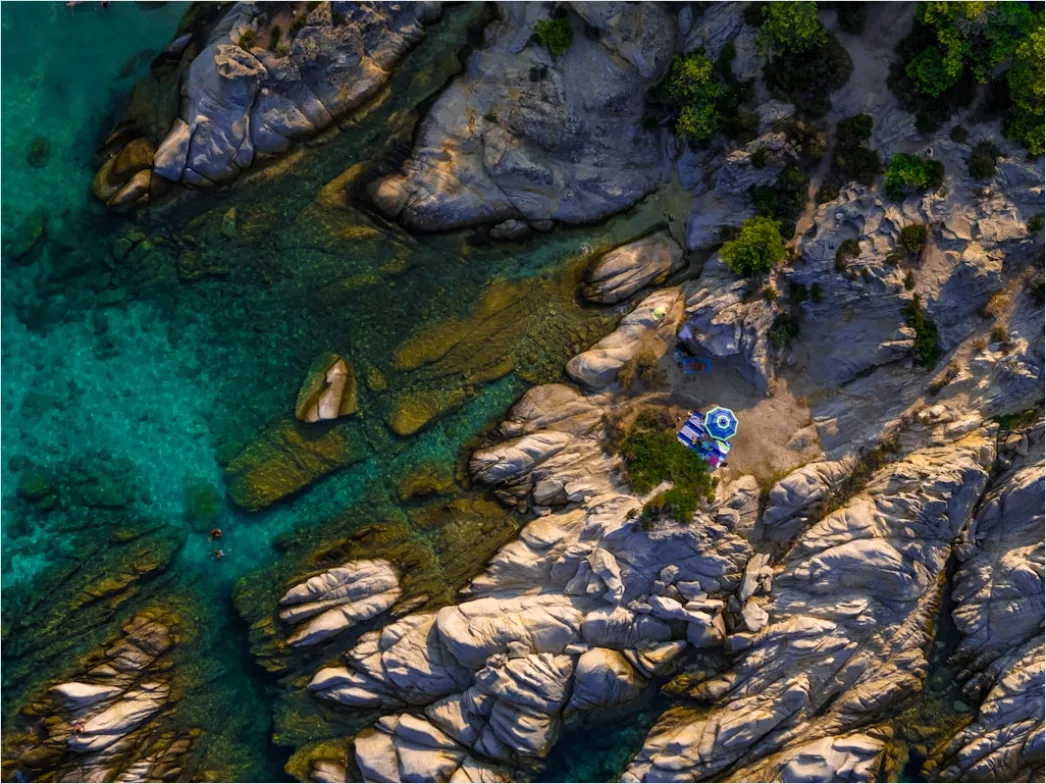 Detail Aerial Rocky Coast Number 3