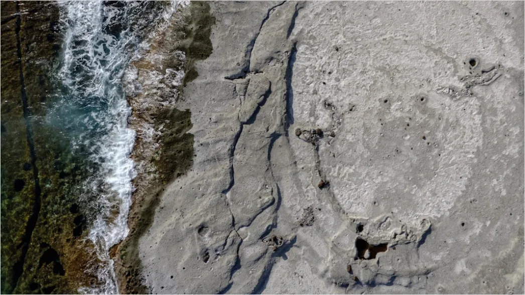 Detail Aerial Rocky Coast Number 4