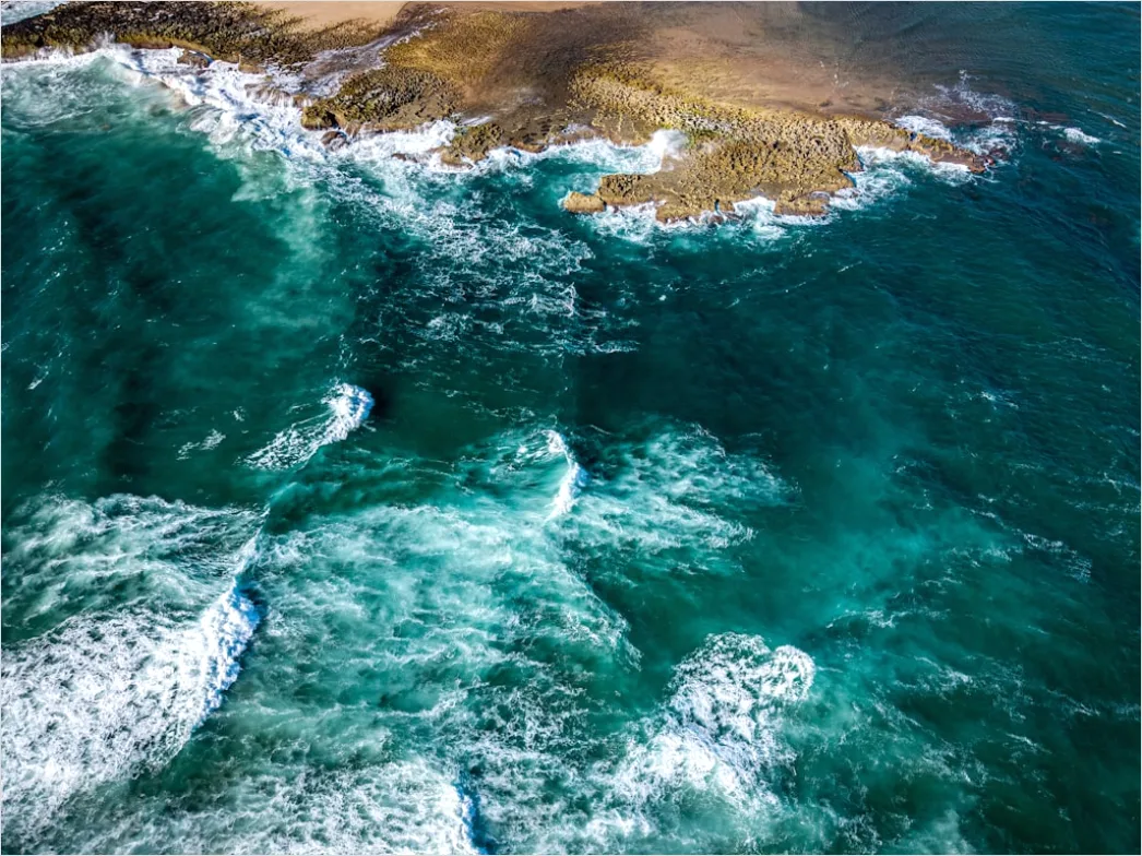 Detail Aerial Rocky Coast Number 7