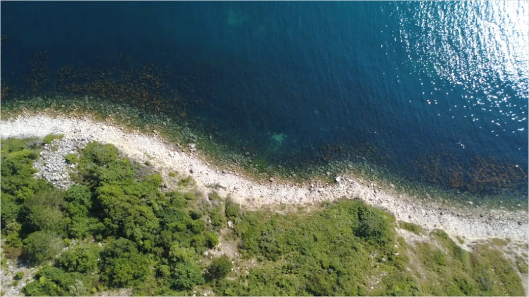 Detail Aerial Rocky Coast Number 8