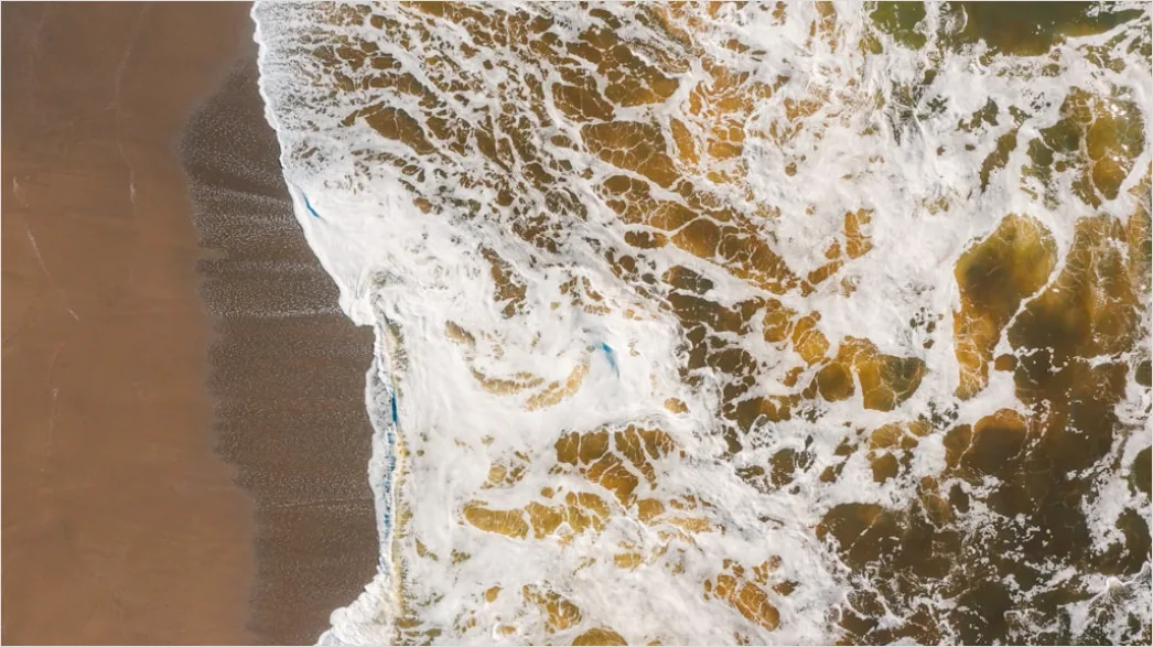 Detail Aerial Sea Foam Texture Number 7