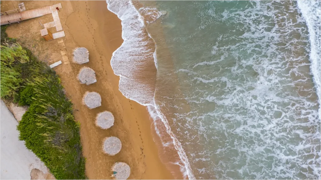 Detail Aerial Shoreline From Above Number 12