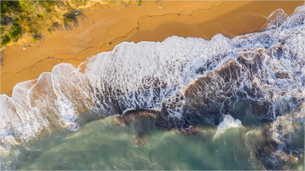 Detail Aerial Shoreline From Above Number 17