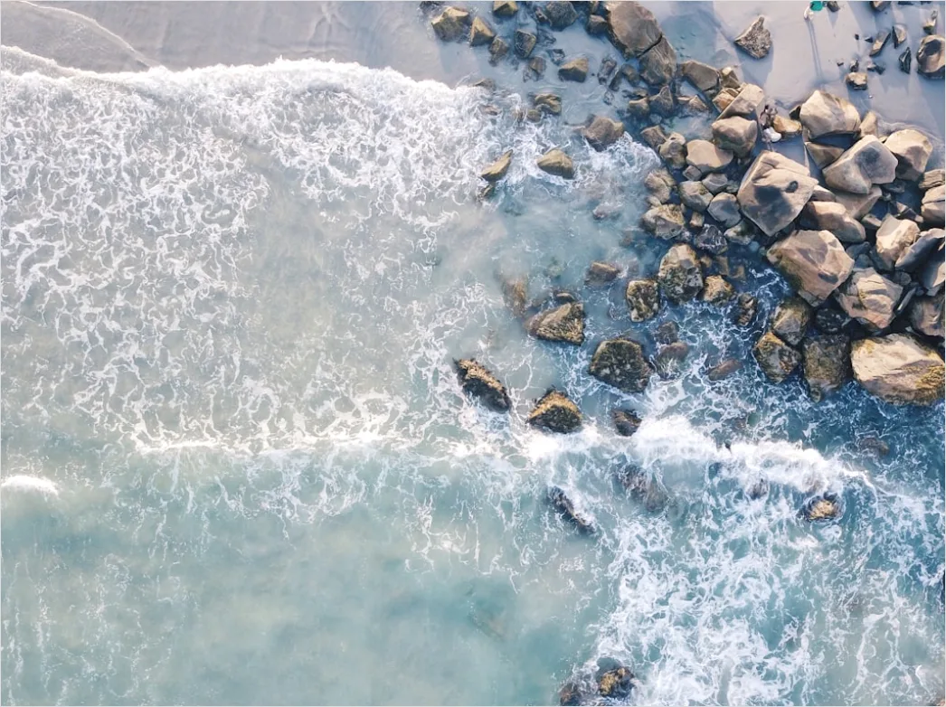 Detail Aerial Shoreline From Above Number 4
