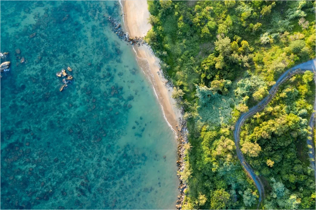 Detail Aerial Shoreline From Above Number 8