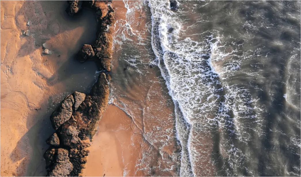Detail Aerial Shoreline From Above Number 9