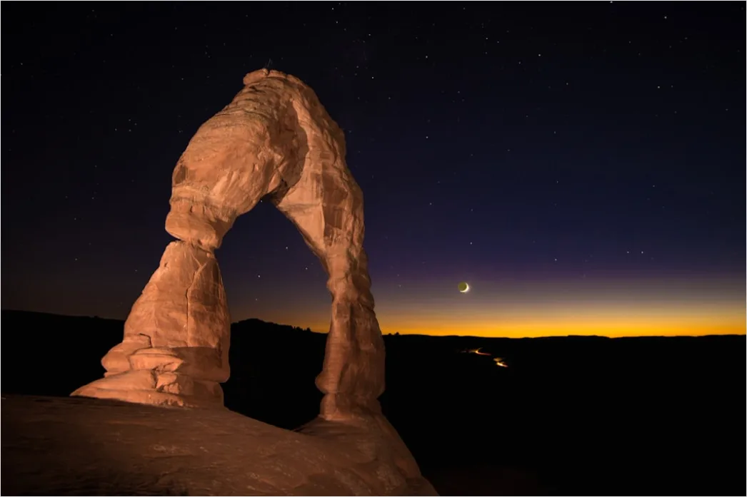 Detail Arches National Park Delicate Arch Sunset Number 11