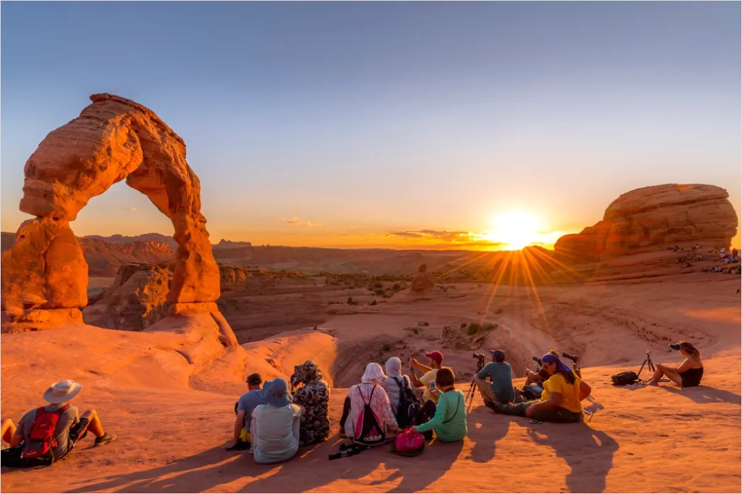 Detail Arches National Park Delicate Arch Sunset Number 12