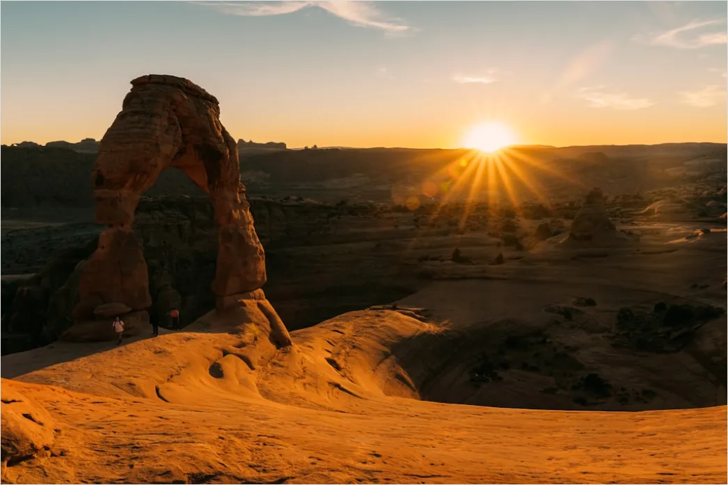 Detail Arches National Park Delicate Arch Sunset Number 14