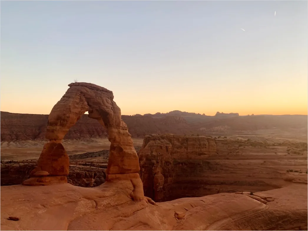 Detail Arches National Park Delicate Arch Sunset Number 16