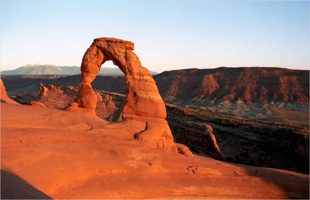 Detail Arches National Park Delicate Arch Sunset Number 3