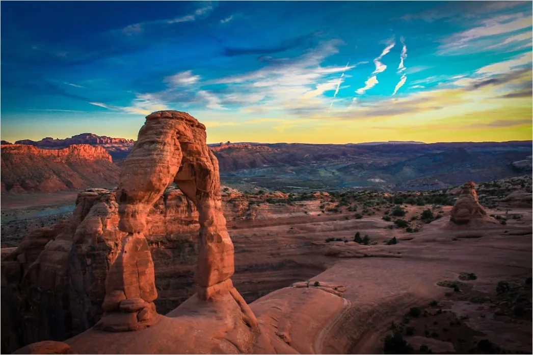 Detail Arches National Park Delicate Arch Sunset Number 5