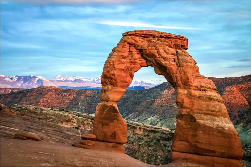 Detail Arches National Park Delicate Arch Sunset Number 6