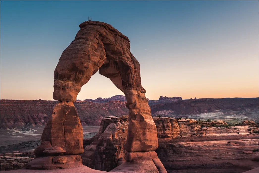 Detail Arches National Park Delicate Arch Sunset Number 8