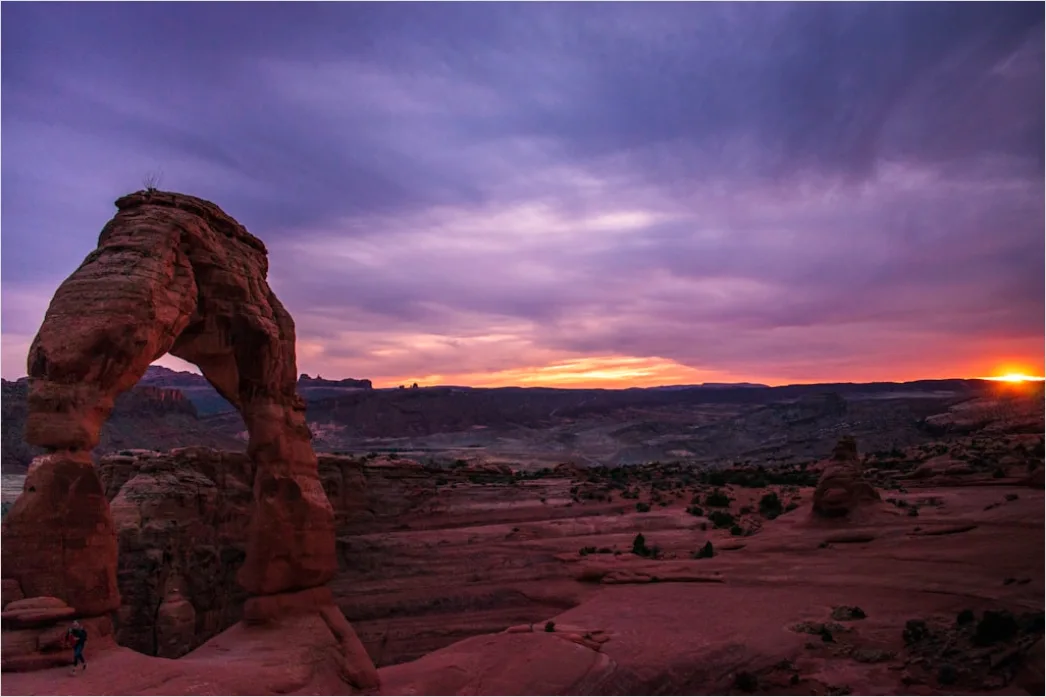 Detail Arches National Park Delicate Arch Sunset Number 9