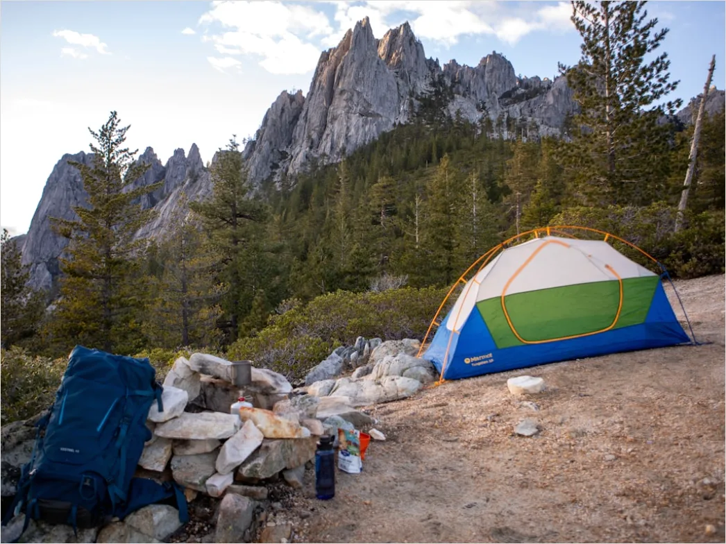Detail Camping Gear Setup Campsite Scene Number 2